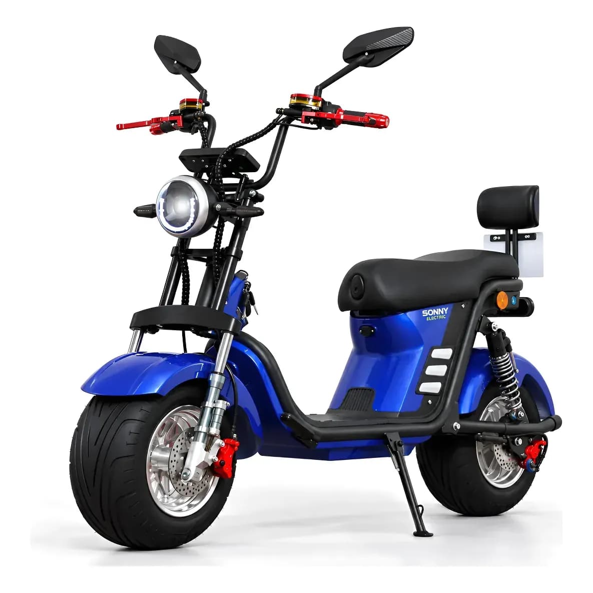 Scooter X13 Bicicleta Elétrica 1000w Chopper Moto Sem Cnh 32 Azul