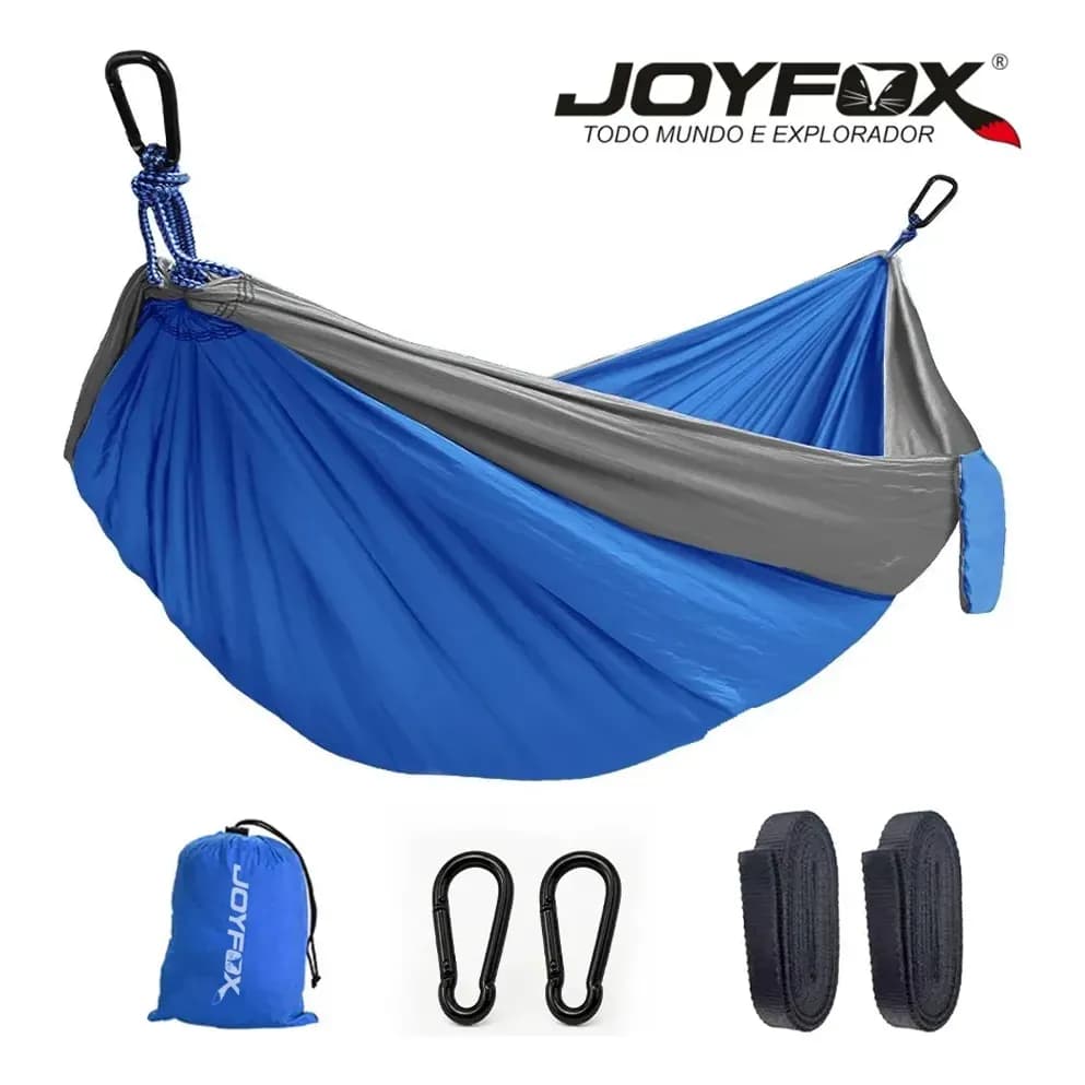 Sacos De Dormir Casal Rede Camping Selva 210t Nylon 300kg Cor Azul Localização