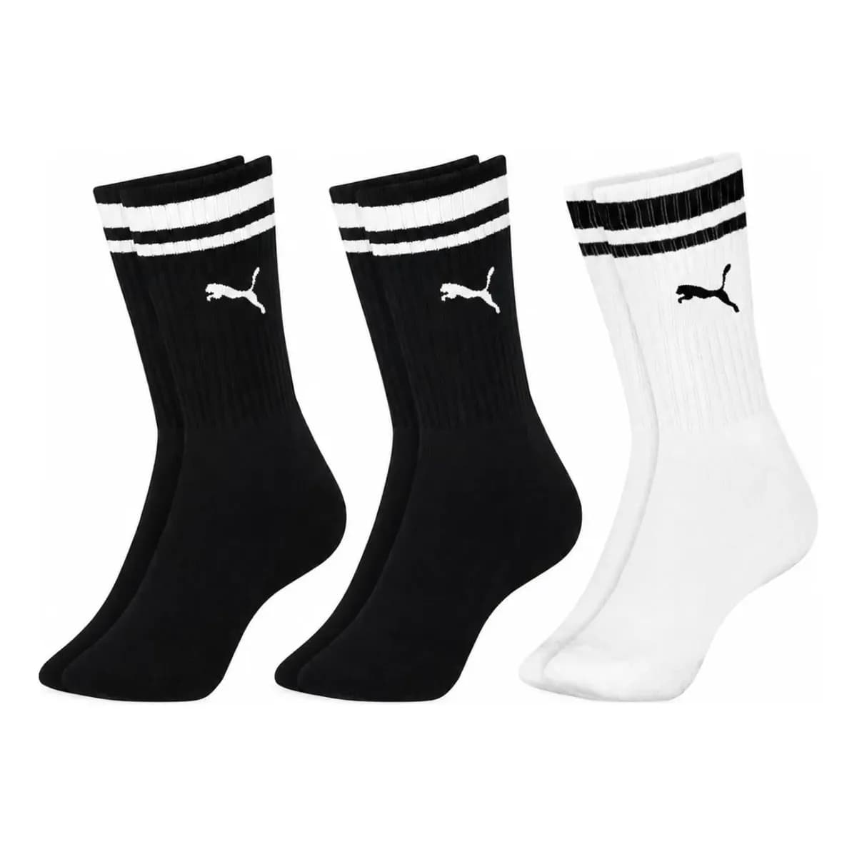Kit 3 Pares Meias Puma Cano Alto