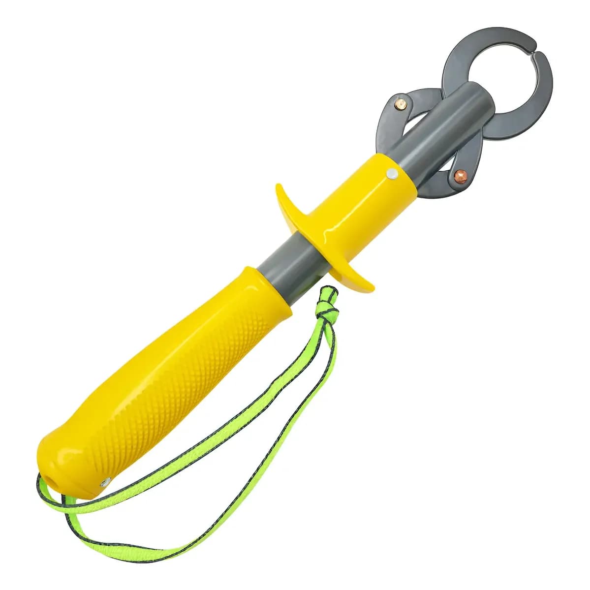 Alicate Garra Pinça De Contenção Pega Peixe Com Balança 21kg Amarelo