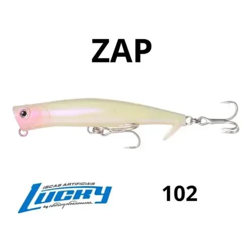 Isca Artifcial Nelson Nakamura Zap 90 Cor 102  - Opaca Pérola