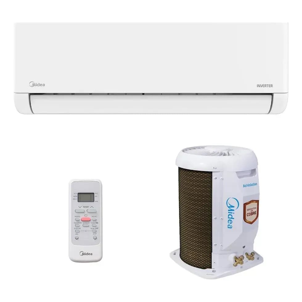 Ar Split Inverter 12000 Midea Airvolution Lite Frio 38TBVCA12M5 42EBVCA12M5 220V