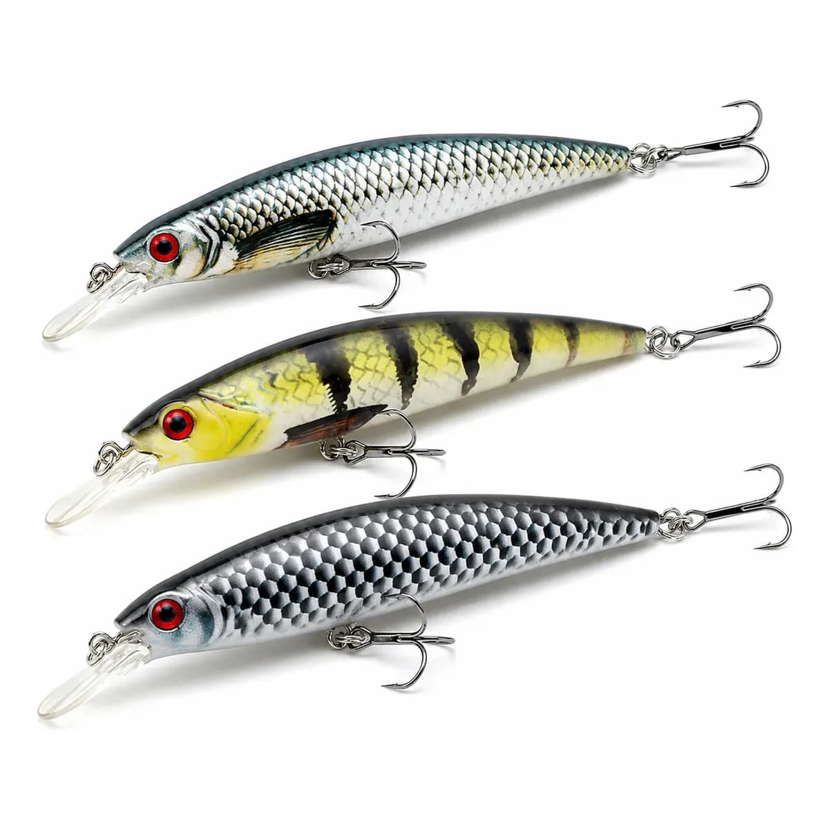 Kit 3 Iscas Artificiais 11cm 13g Tucunaré Traira Robalo Kit 3 Peças