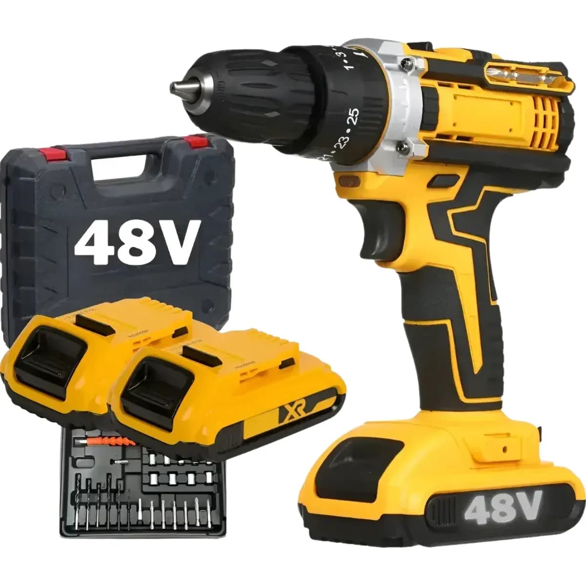 Parafusadeira/Furadeira 48V + 2 Baterias + Maleta e Acessórios