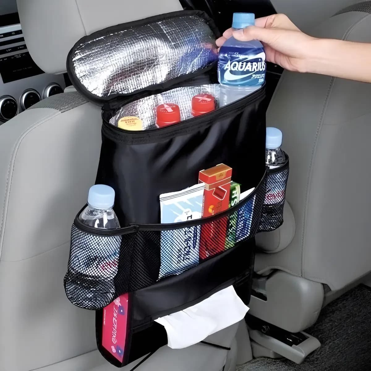 Bolsa Térmica Portátil Para Banco De Carro Preto
