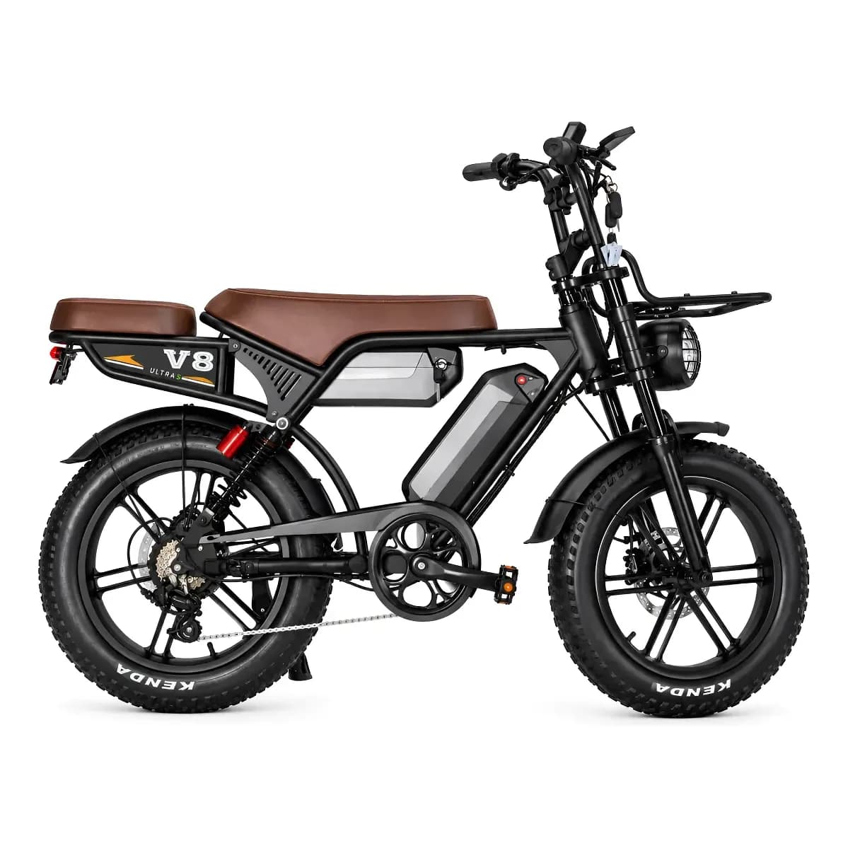 Bicicleta Elétrica V8 Ultra S Nfc 2 Baterias 1000w 48v Turbo Preto 20