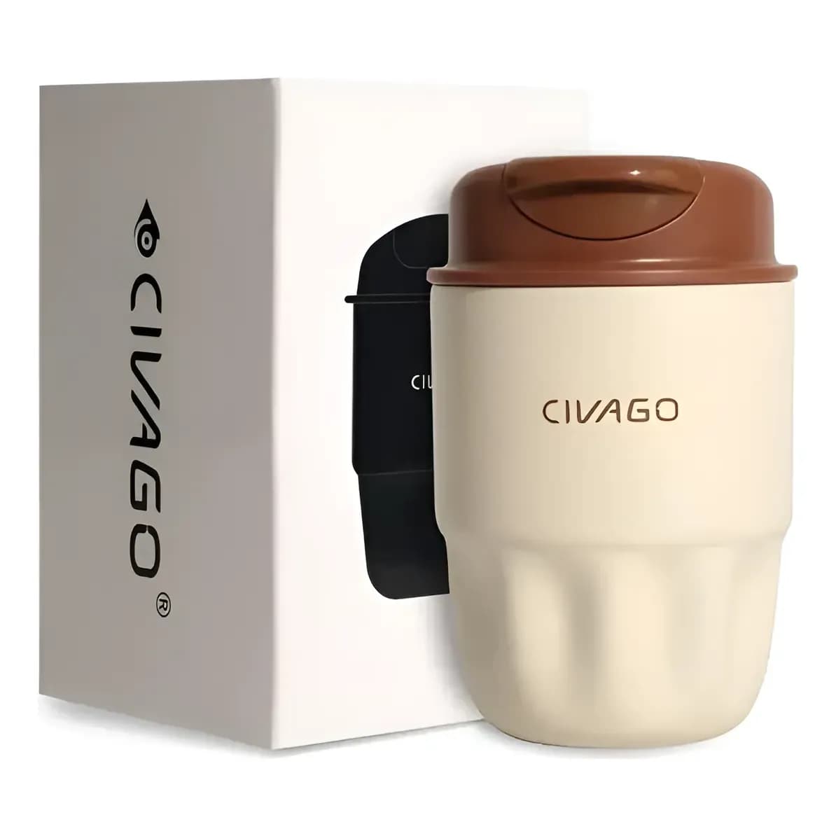 Civago Copo Térmico 300ml Café De Aço Inoxidável Isolante