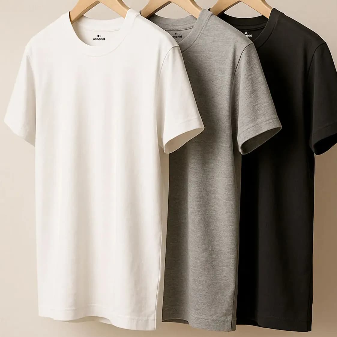 Kit 3 Camisetas Algodão Dia Dia Sandrini