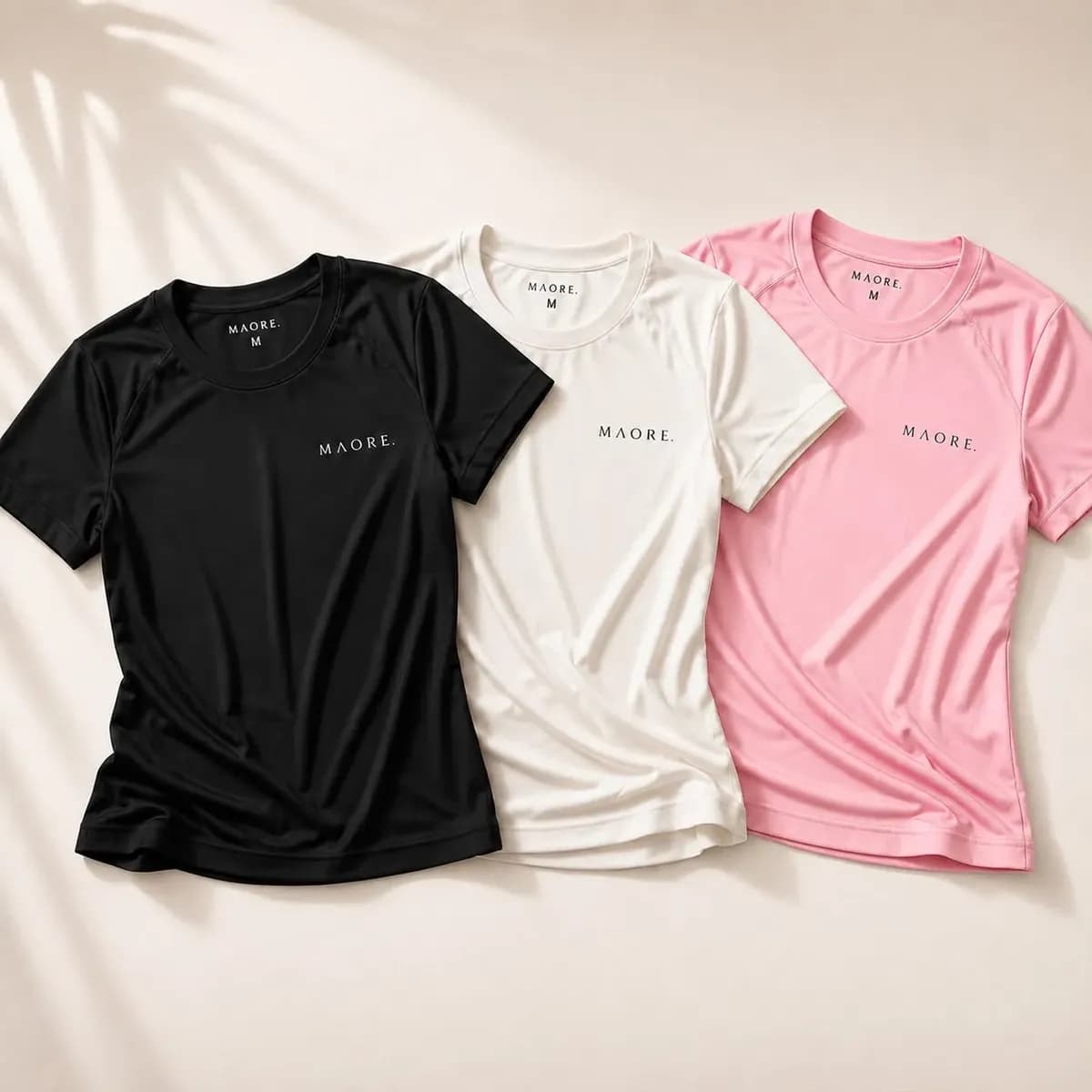 Kit 3 Camisetas Dry Fit Feminina Baby Look Academia Maore
