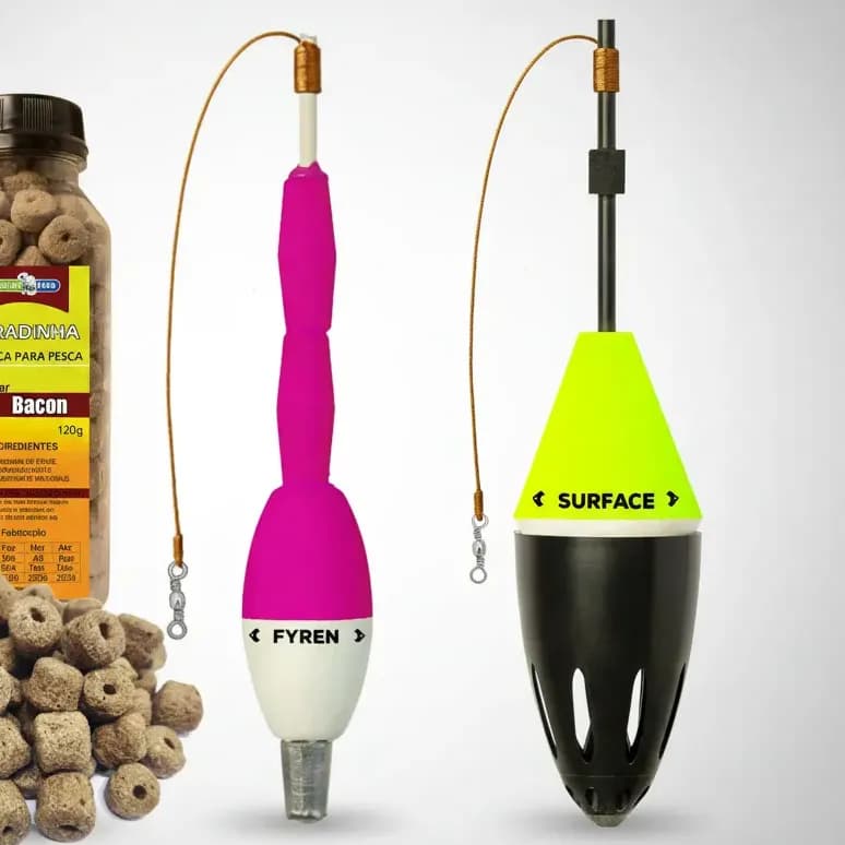 Kit Boia Cevadeira 50g E Torpedo 54g+raçao Furada 120g Pesca