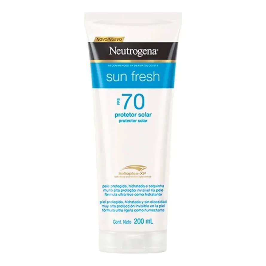 Protetor Solar Corporal Neutrogena Sun Fresh FPS 70, 200ml