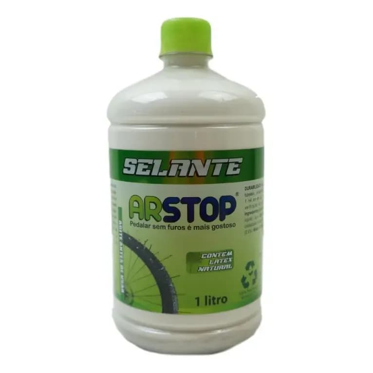 Selante Tubeless Arstop 1 Litro para Bicicleta Speed e MTB - Vedação até 3mm