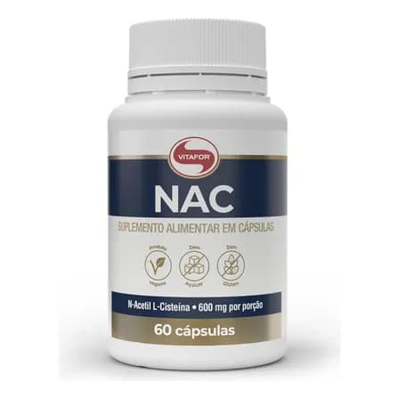 Suplemento alimentar Nac 60 Cápsulas Sem Sabor Vitafor