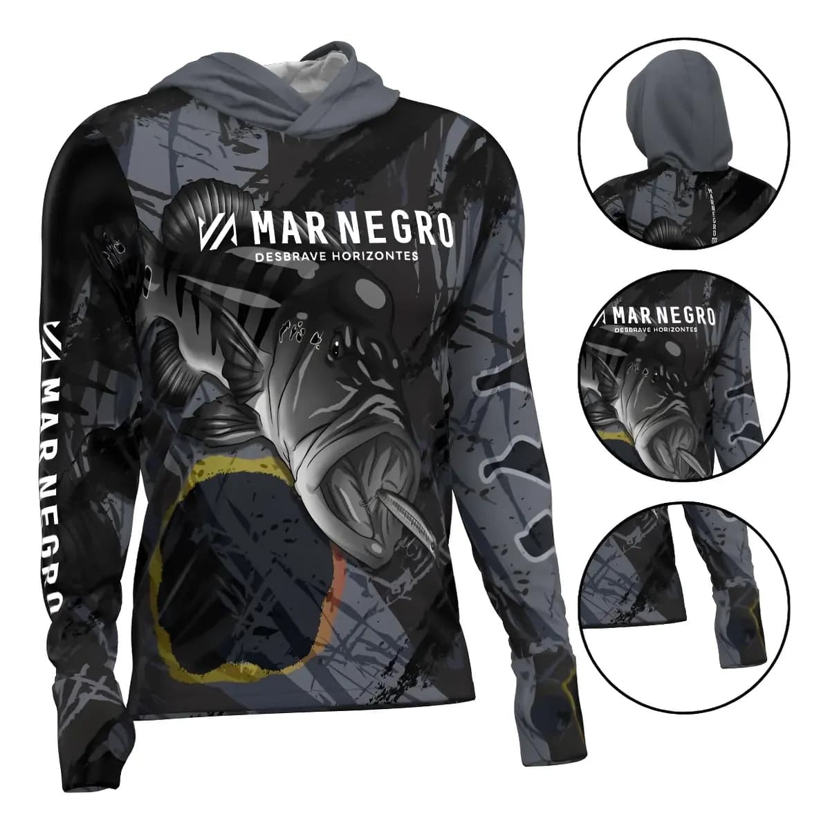 Camisa De Pesca X Protection Tucunaré Masculina - Mar Negro