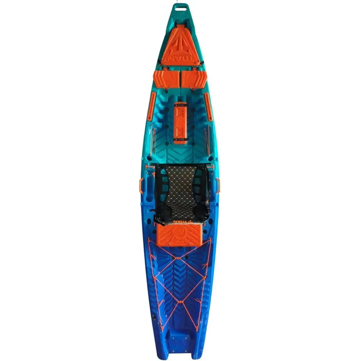 Caiaque De Pesca Hiperion Completo C/ Cadeira E Remo -  Titan  Cor Pacífico