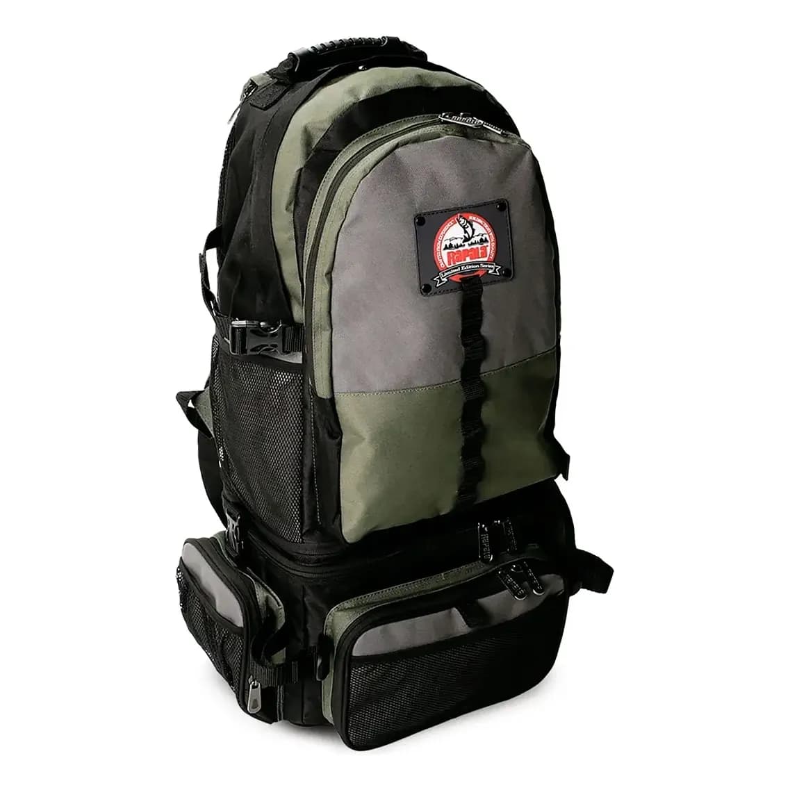 Mochila Pesca Rapala Combo Bag 3 em 1 Impermeável Verde-escuro com Estojos