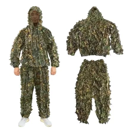 Roupa Camuflada Ghillie Sniper Suit 3d Caça Javali Airsoft