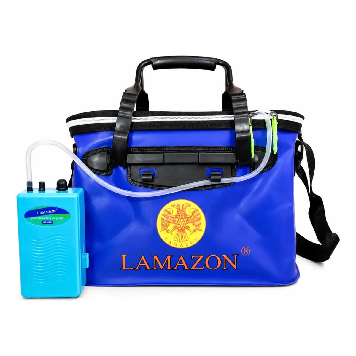 Bolsa Isca Viva Viveiro  + Oxigenador Portátil  Pesca Aerador