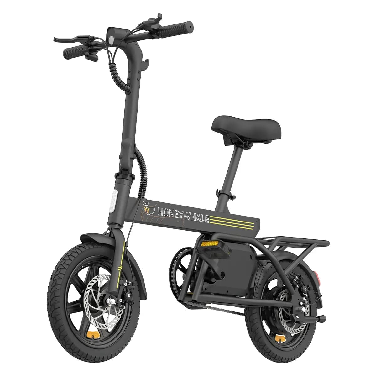 Bicicleta Elétrica Dobrável HONEYWHALE B20-2 de 350W e Aro 14, para Adultos