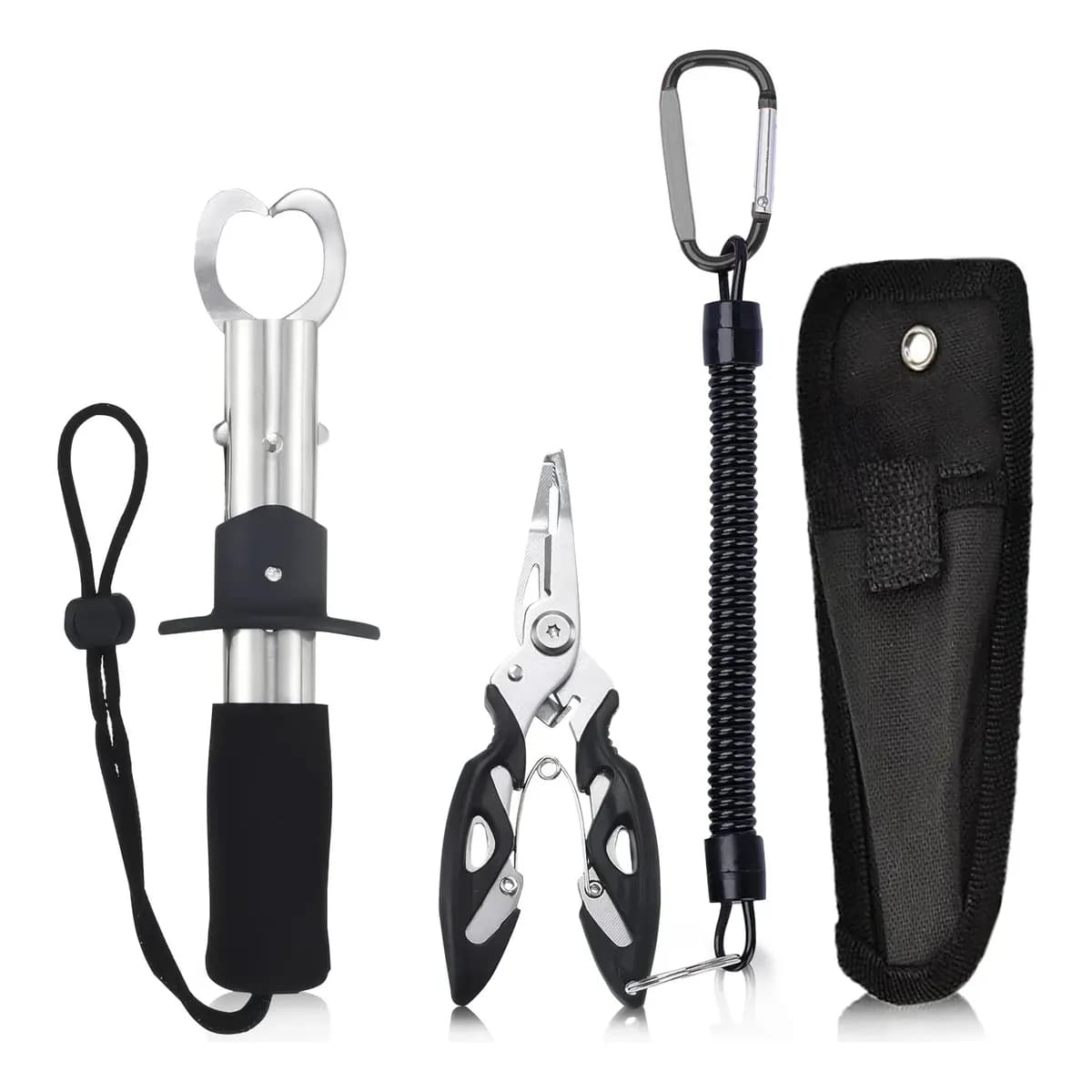 4kit Alicate De Contençãp Pega Peixe+alicate Bico Saca Anzol