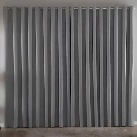 Cortina Blackout Em Tecido 3,00x2,80 Corta Luz Cor Cinza