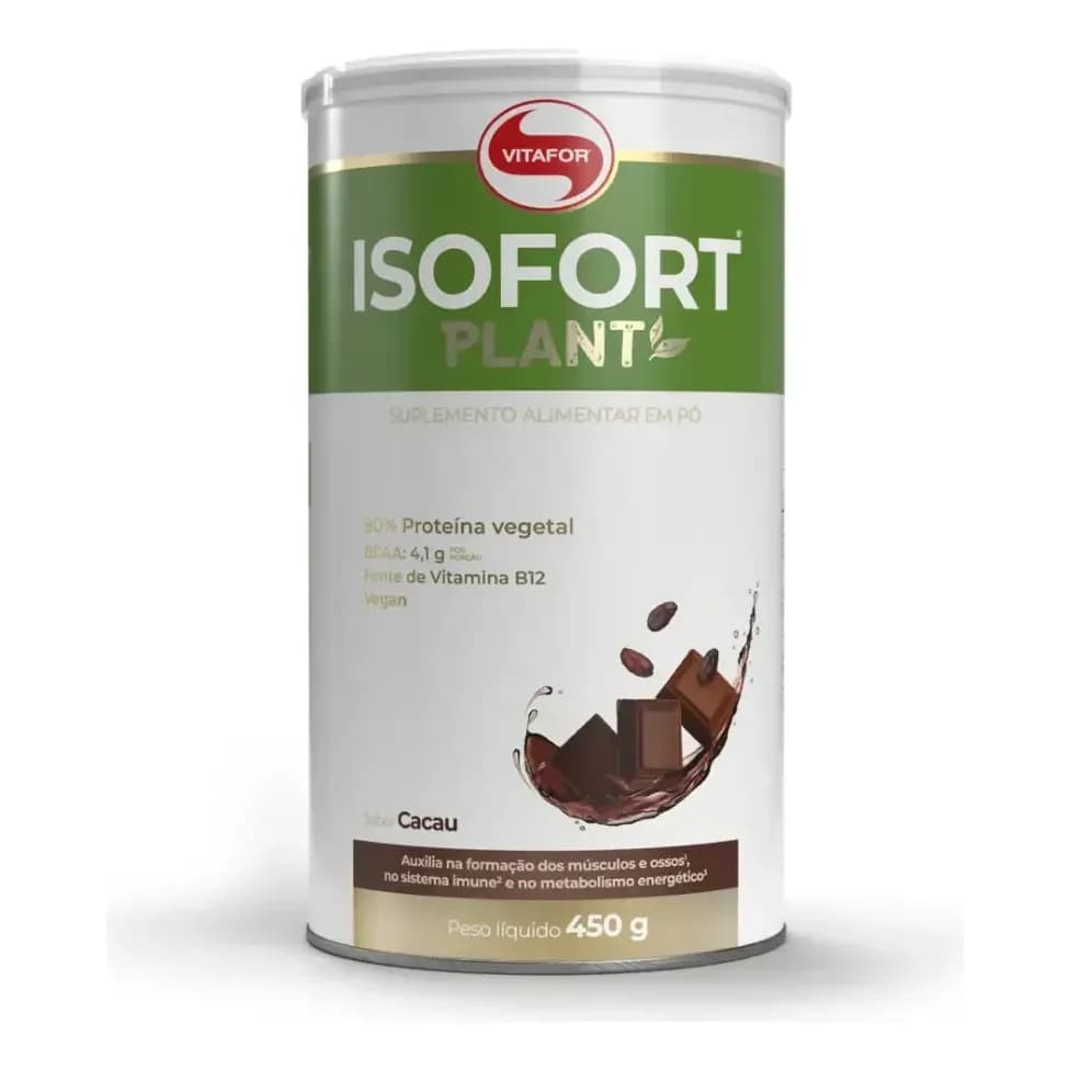 Proteína Vegetal Isofort Plant Cacau 450g Vitafor