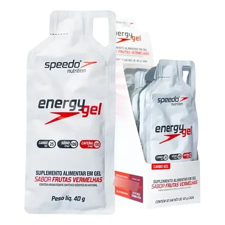 Box 10 Unidades Energy Gel Z2 Speedo Frutas Vermelhas