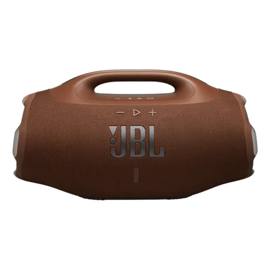 Caixa de Som JBL Boombox 4 Bluetooth Som JBL Pro Com AI Sound Boost Graves Personalizáveis Bateria 34h IP68 Áudio Lossless – Marrom