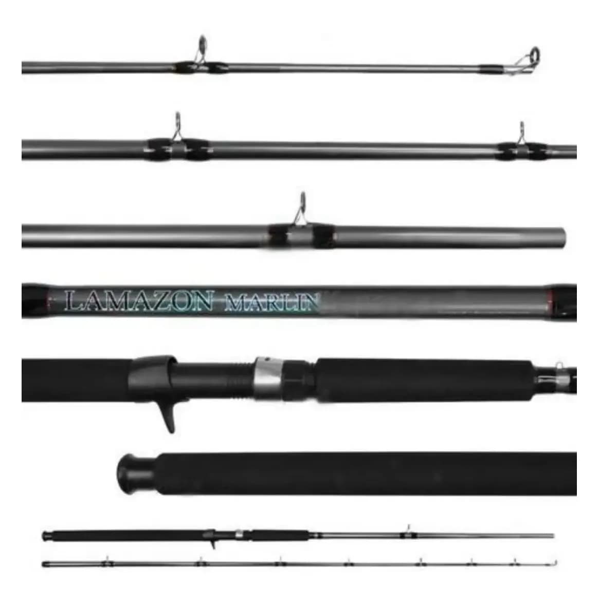 Vara De Carretilha Lamazon Marlin Pesca  Pesada 1.80m 60lbs