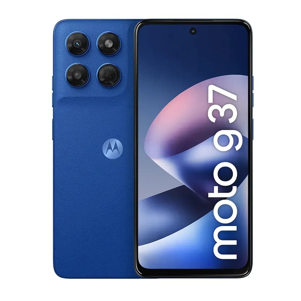Smartphone Motorola Moto G37 5G - 128GB 4GB RAM + 8GB RAM Boost, Camera 50MP com editor magico, Bateria de 5200 mAh e tela 6.7" 120Hz, NFC - Azul Nautico