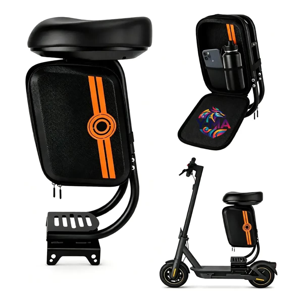 Banco Assento Com Bolsa Armazenamento Para Patinete Elétrico