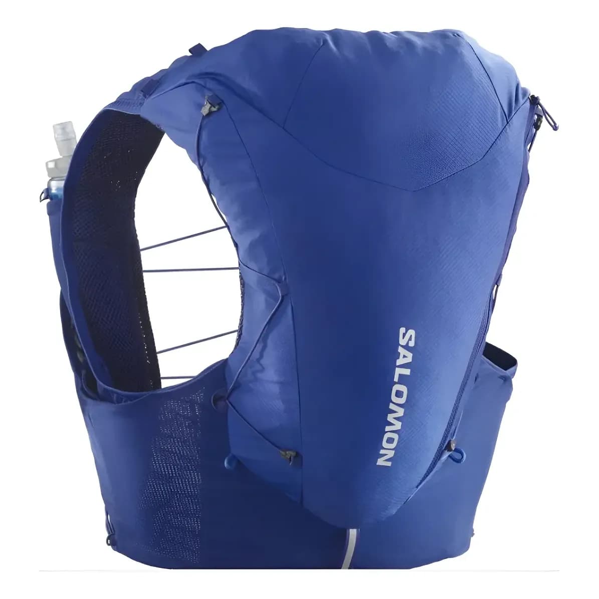 Mochila Salomon Advanced Skin 12l Trail Run Tamanho P - Top Azul Liso