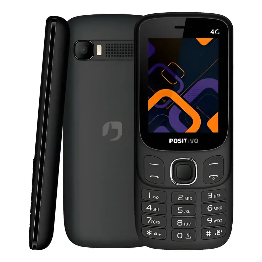 Celular Simples Para Idoso Dois Chips Positivo P41 4g Anatel Preto