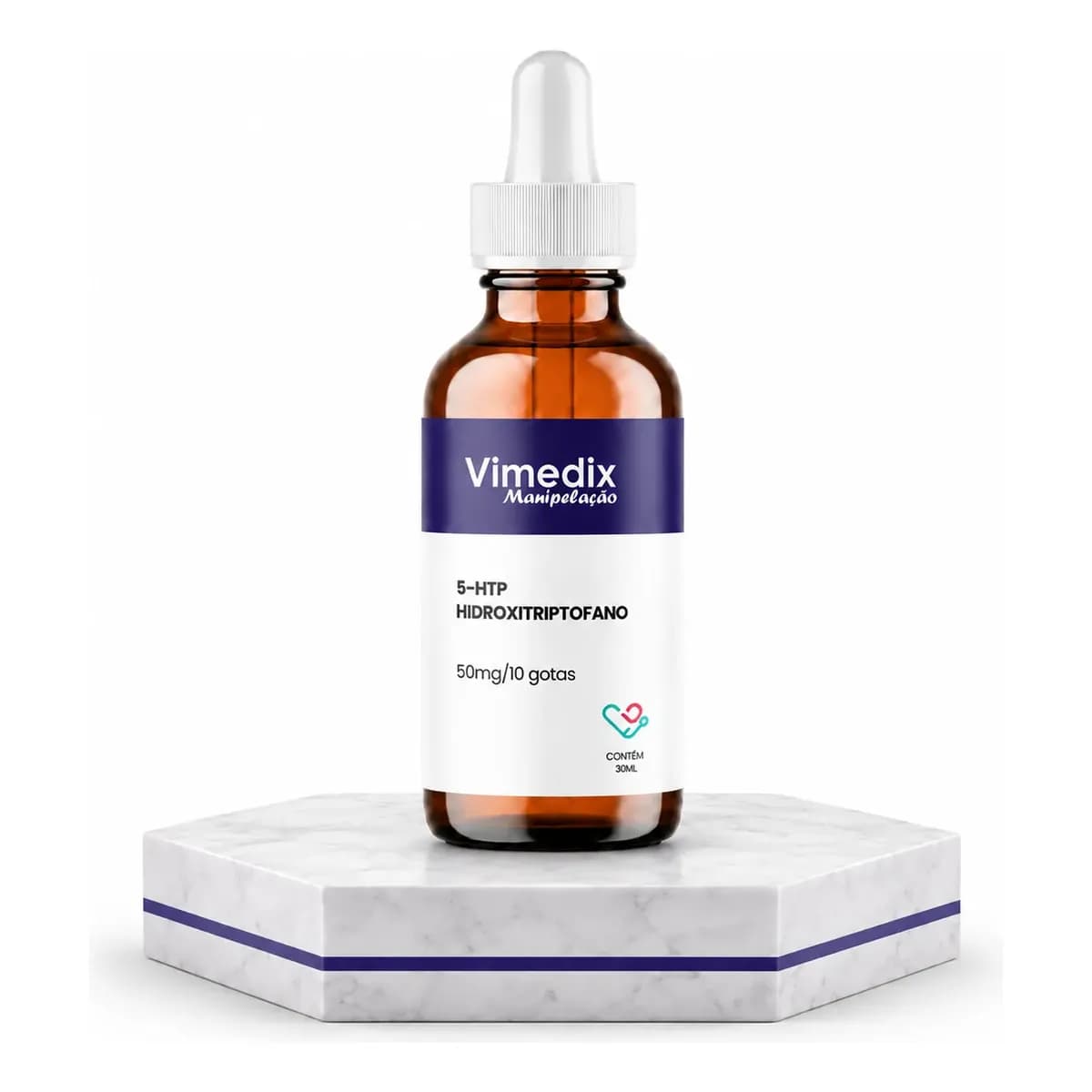 5-htp Hidroxitriptofano Sublingual 50 Mg/ 10 Gotas - 30 Ml