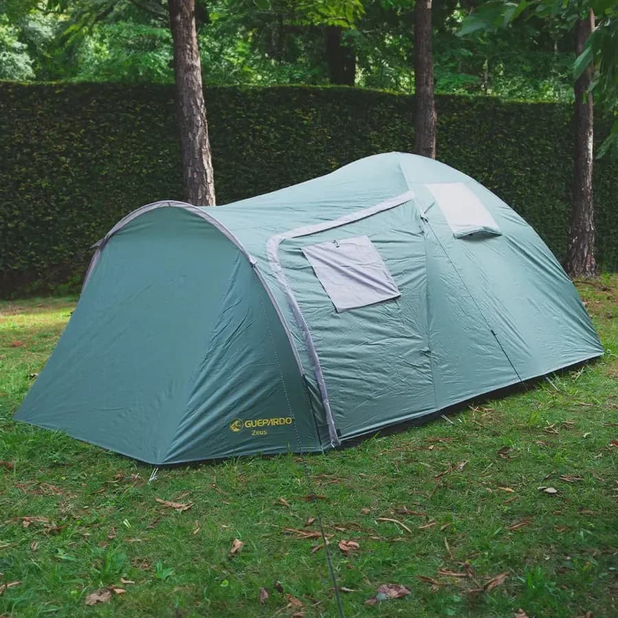 publi | Barraca De Acampamento Zeus Para 5 Pessoas Guepardo Verde/amarelo