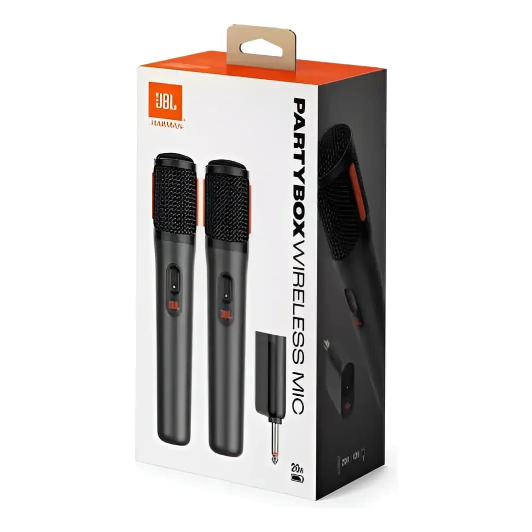 2 Microfones JBL PartyBox sem fio