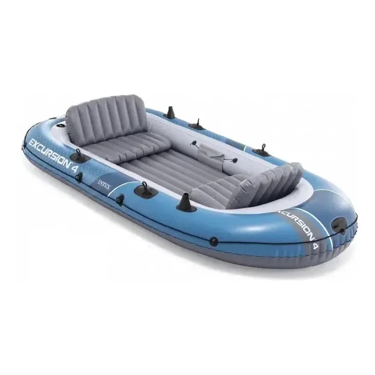 Bote Inflável Intex Excursion 4 com par de remos e bomba de inflar #66324