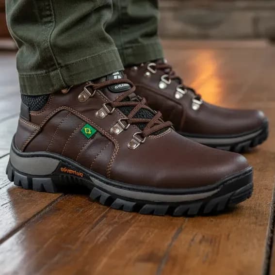 Bota Masculino Coturno Tênis  Adventure Solado Tratorado