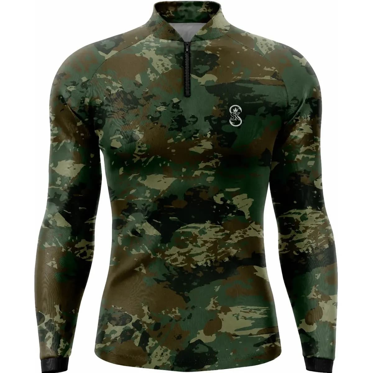 Camisa Camiseta Roupa Pesca Protecao Uv50+ Masculino Sk22vd