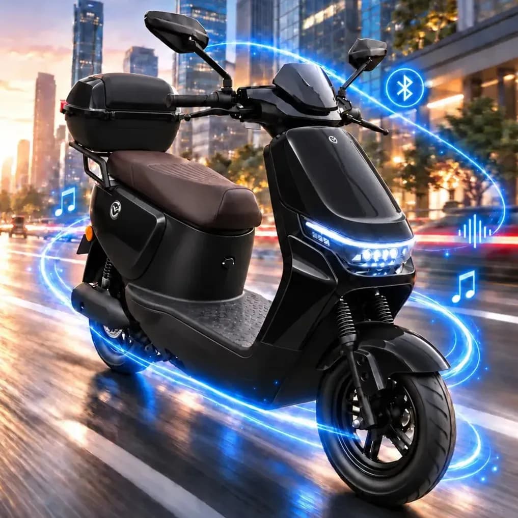 Bicicleta Elétrica Scooter Zurbe Bali 70 1000W Bateria Removível 72V 23Ah Preto