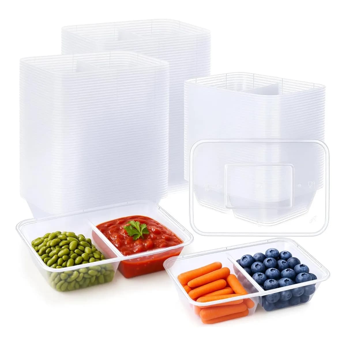 Marmita Micro-ondas / Freezer 850ml C/24 Un Transparente