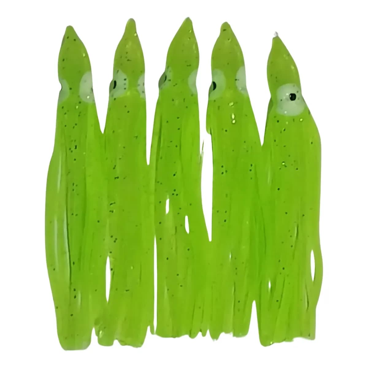 Kit 5 Isca Artificial 10cm Lula 3d Polvo Silicone Soft