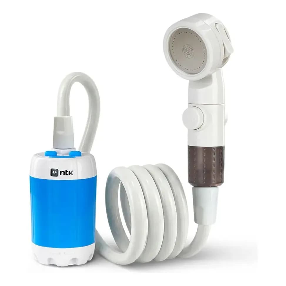 Ducha Portátil Recarregável Ntk Banho Camping Usb-c 3 Modos Cor Branco