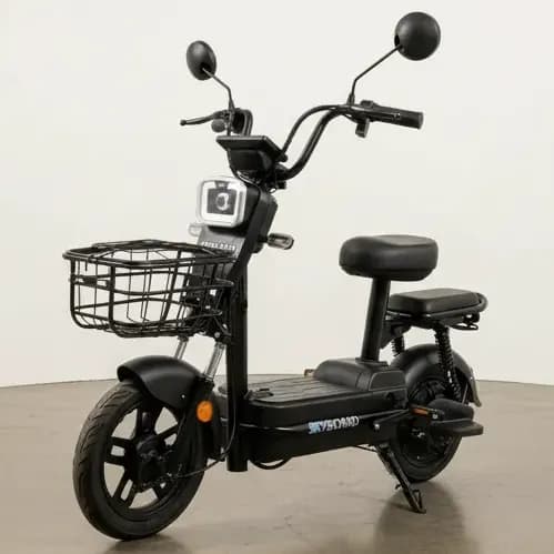 Bicicleta Elétrica Skyboard 48v-21ah 60km Nfc 2027 Novo Preto 14