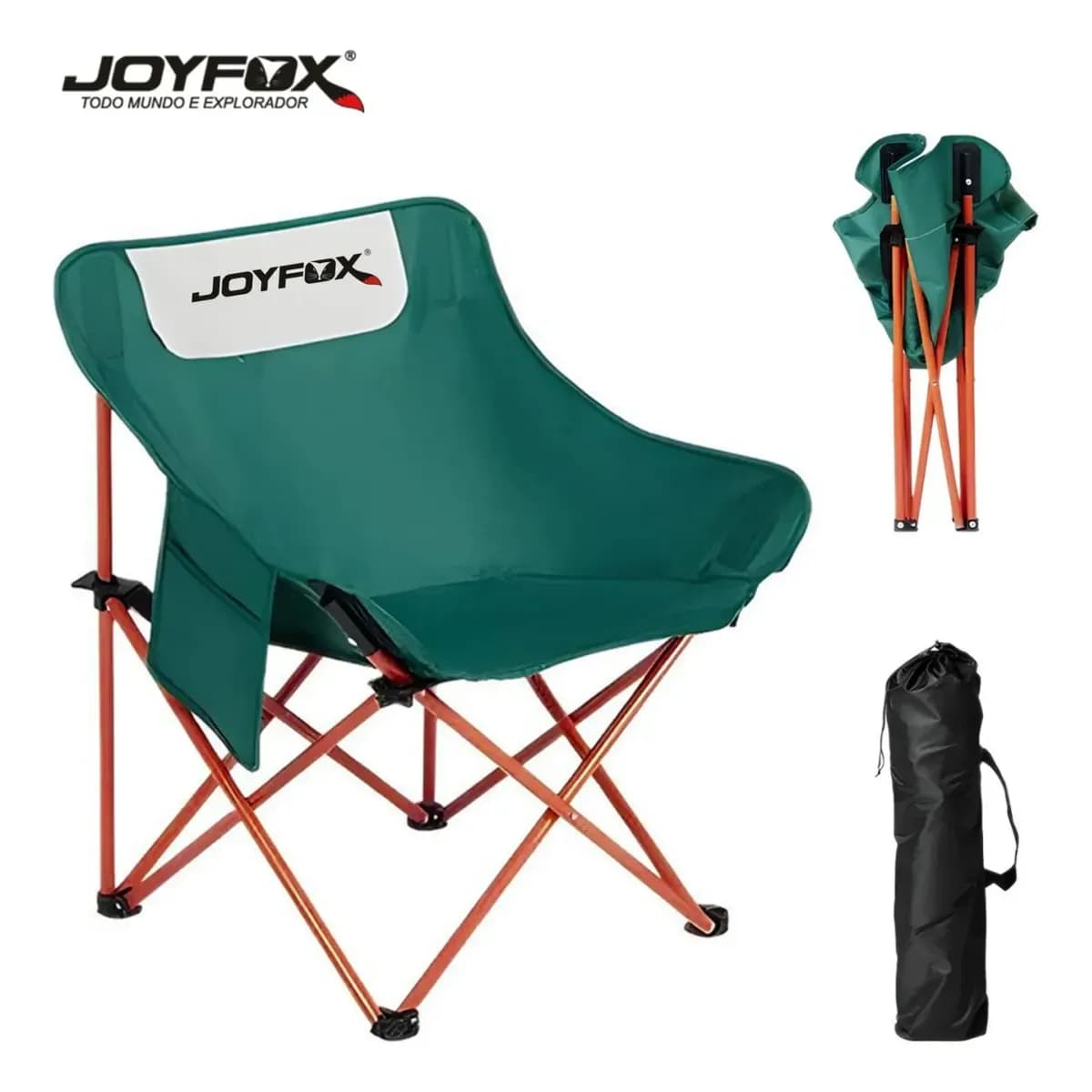 Cadeira De Camping Joyfox Estilo Lua Acolchoada Reforçada - Conforto Premium Portátil