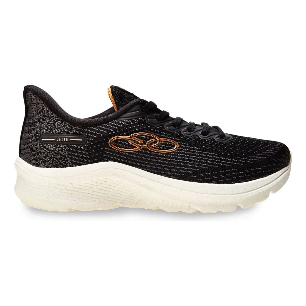 Tênis Feminino Delta 122 Olympikus Preto/chumbo Liso 37 Br