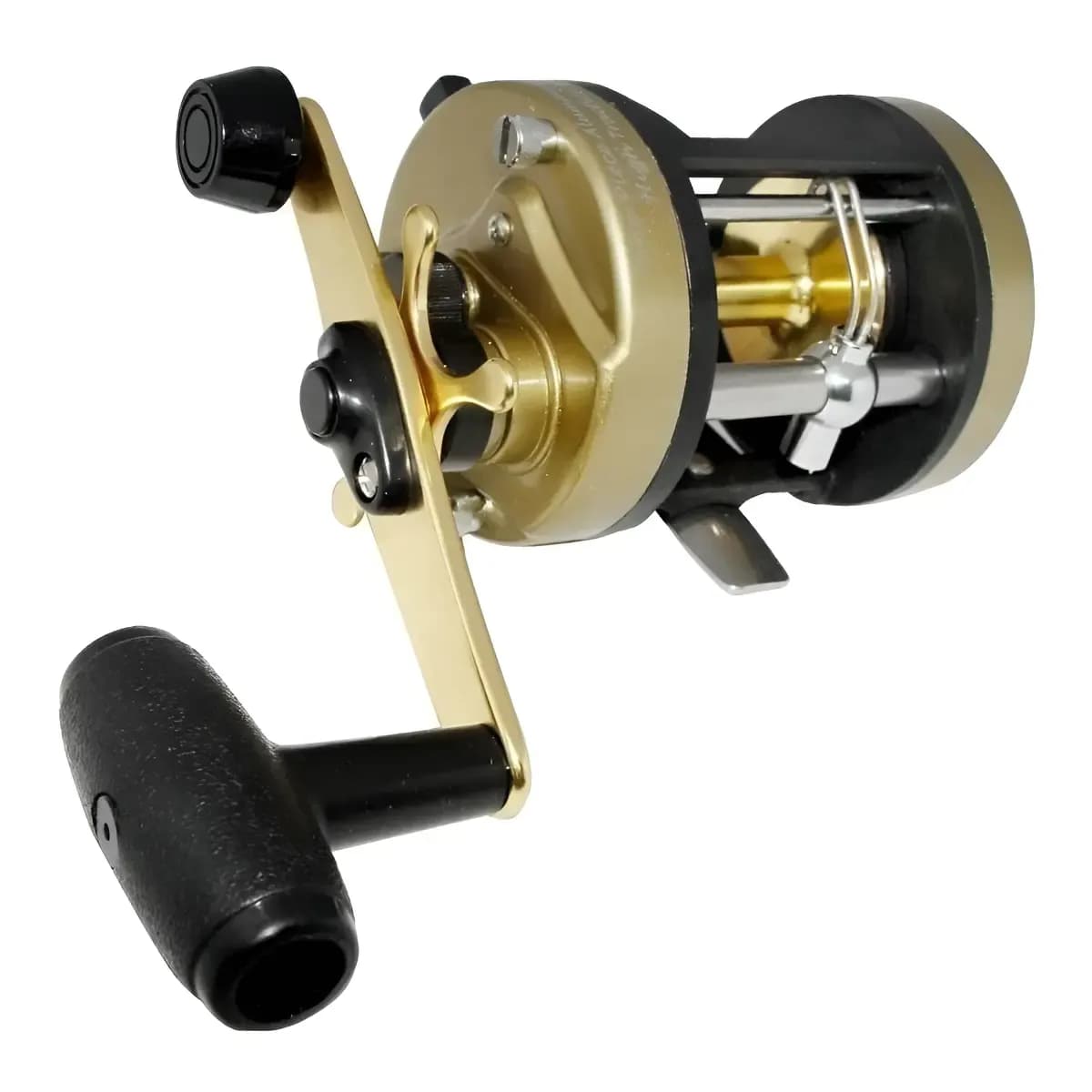 Carretilha Direita Marine Sports Magna 5000 Dourada Freio Centrífugo 10kg