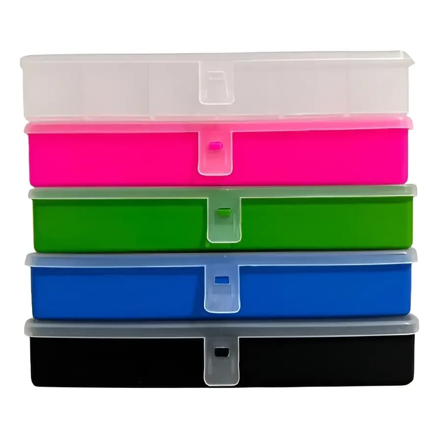 Kit 2 Caixas  Organizadora Para Iscas Pesca 9 Divisórias