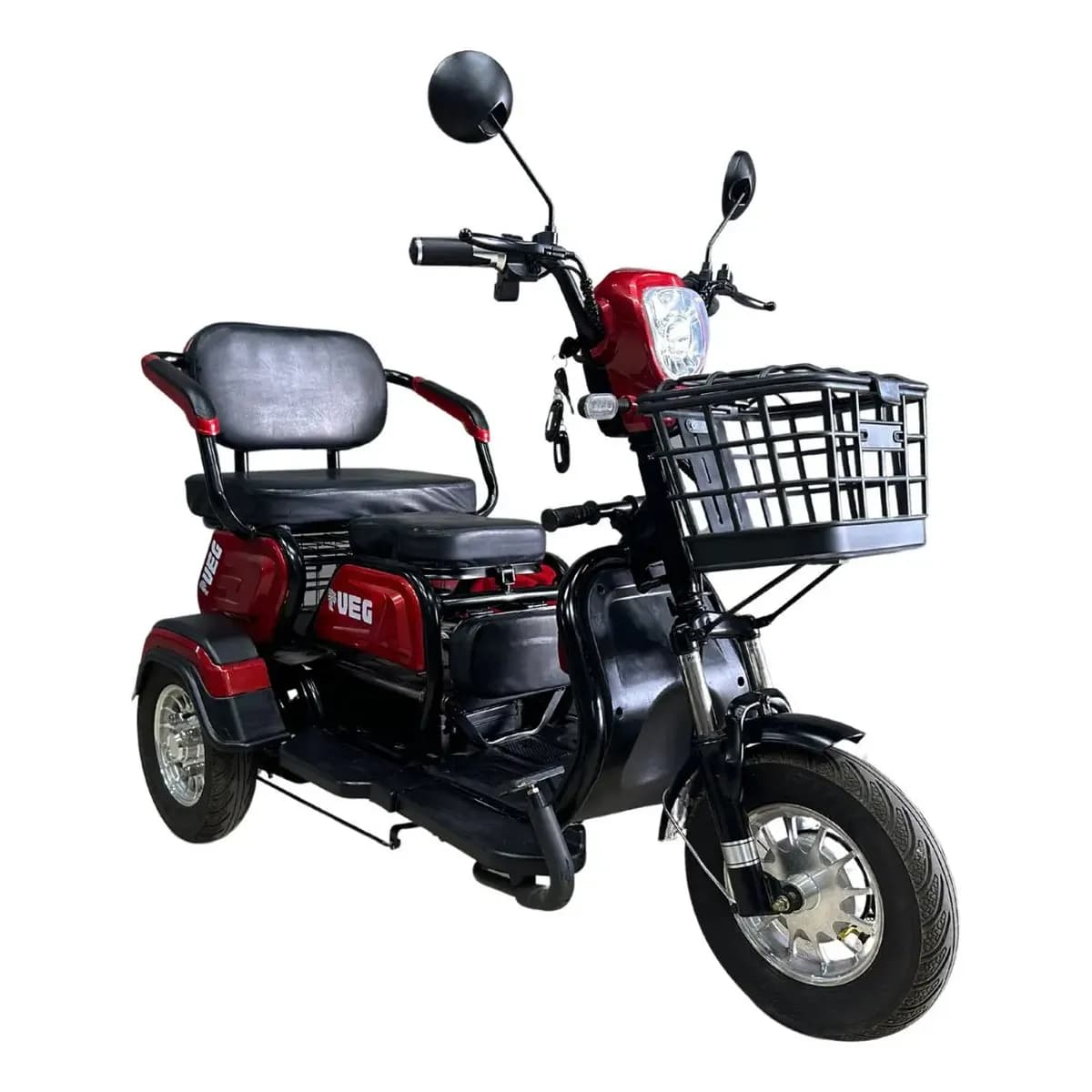 Triciclo Elétrico Veg S250 Zub 600w 3 Lugares 2026 vermelho