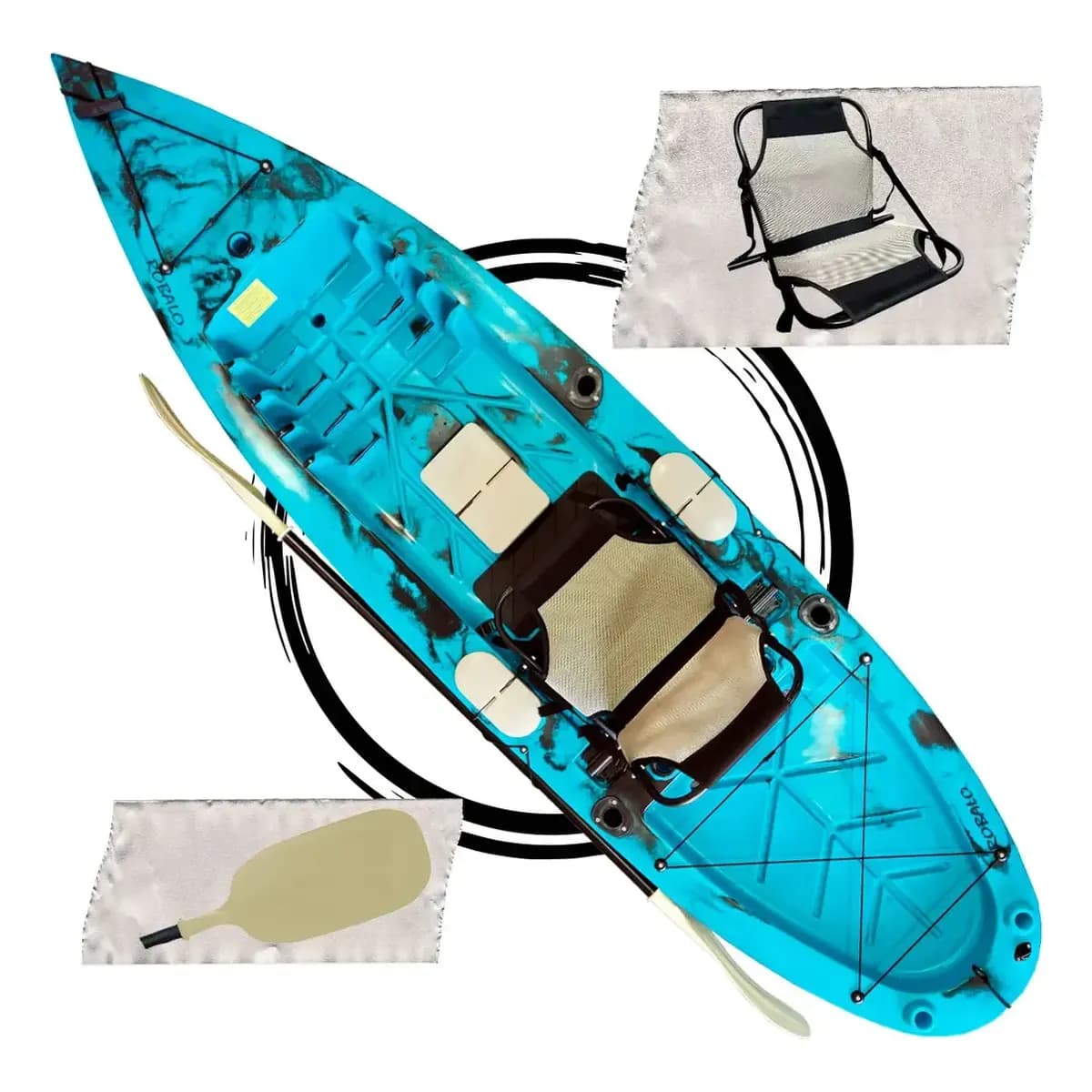 Caiaque De Pesca Robalo Light - Caiaker Cor Azul